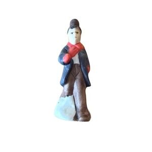 Department 56 Christmas Village Victorian Gentleman Figurine Top Hat Scarf